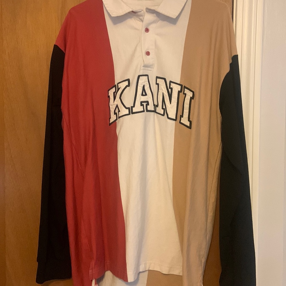 Mens Karl Kani long sleeve polo